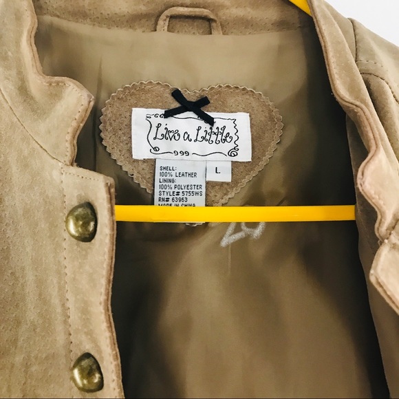 Live A Little Tan Suede Military Jacket - Picture 5 of 11